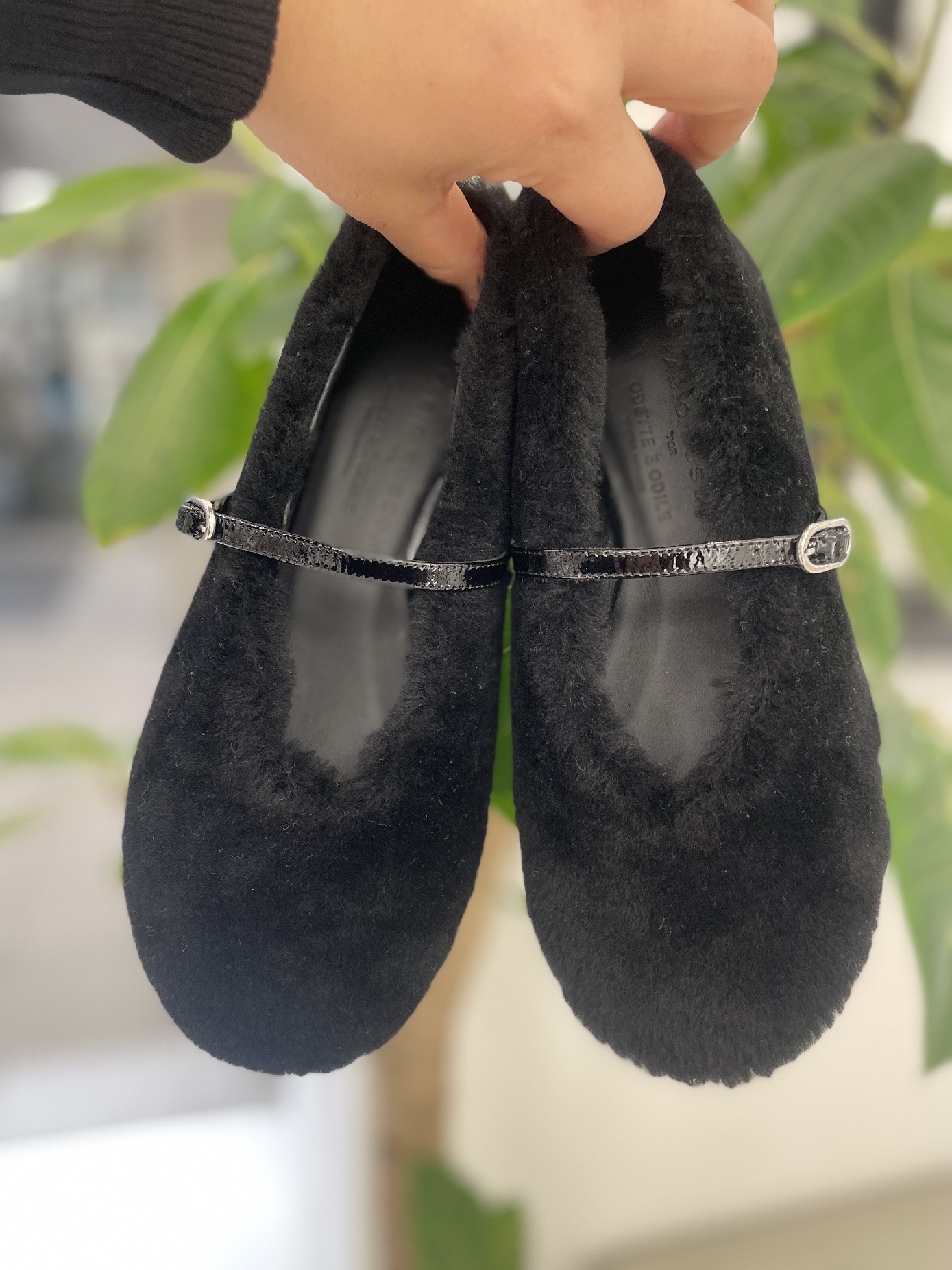 【新品未使用品】オデット エ オディール ストラップチュール フラットシューズ ストラップチュール フラット10↓↑